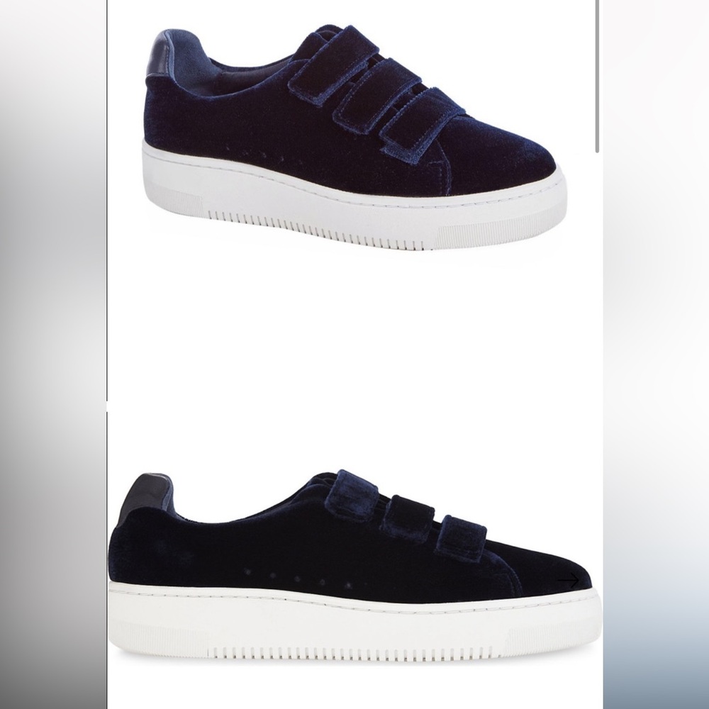 Sandro Blue Velvet Sneakers Size 37 (US 7) - Picture 5 of 5